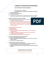 PASOS DEL DISEÑO DE INTERVENCIÓN PSICOLÓGICA. Psicologia Clinica y de La Salud