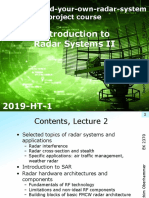 Lecture 2 - JO - Introduction To Radar Systems II EK2370 (JO) 2021