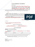 Free Editable Special Power of Attorney Template