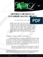 Fradique Mendes e o Satanismo Baudelairi