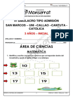 Simulacro Tipo Admisión - 3 Años