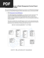 Important Diagrams of Bank Management System Project Documentation PDF