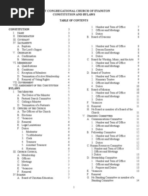 Constitution and Bylaws - As Amended 02-07-16