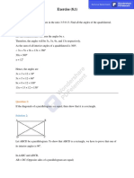 Class IX - NCERT Maths Exercise (8.1) Solutions