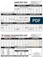 PBC School Calendar 21-22