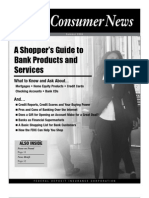 A Shopper's Guide To Bank Products and Services