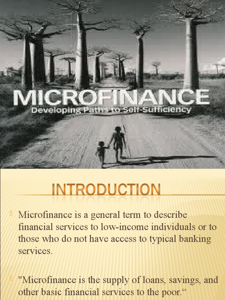 Introduction to Microfinance Services | PDF | Microfinance | Microcredit