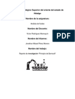 Reporte de Investigacion Prinpio de Bernoulli