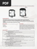 Series 616Kd - : Differential Pressure Transmitter 0.25, 1 or 2% Accuracy