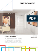 ES - Ditec Sprint Manual Técnico