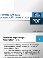 Formato APA - Aspectos Prácticos y Resultados