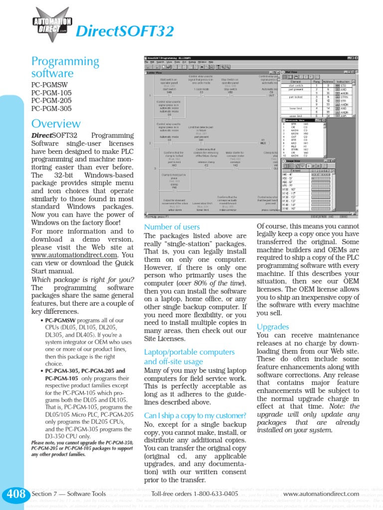Directsoft32: Programming Software | PDF | Programmable Logic ...