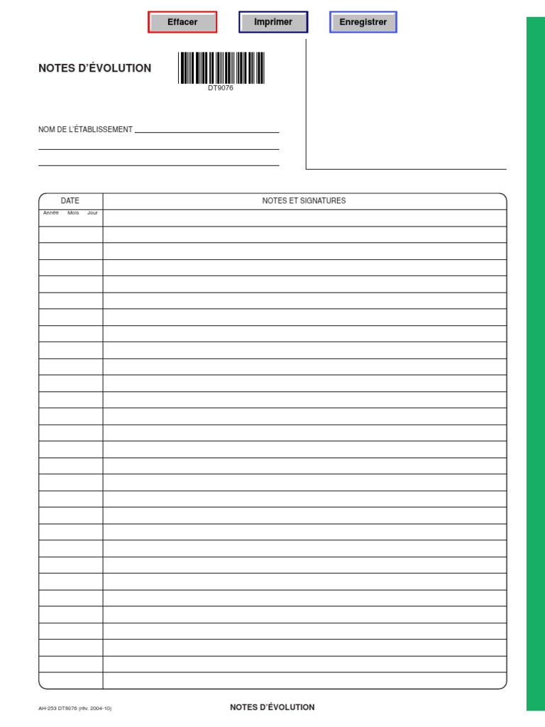 Note D’Évolution Infirmière Exemple – JICU