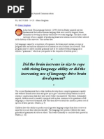 Human Language and Animal Communication