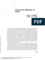 Consecuencias de Los Desastres en La Salud Mental