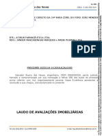 Laudo de Avaliações Imobiliárias: Eng. Salvador Bueno Das Neves