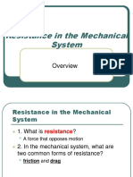 Resistance in The Mechanical System