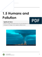 1.5 Humans and Pollution