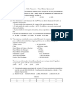 Lista - Ciclo Financeiro