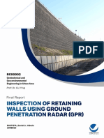 Final Report - Using GPR As Inspection Method For Retaining Walls