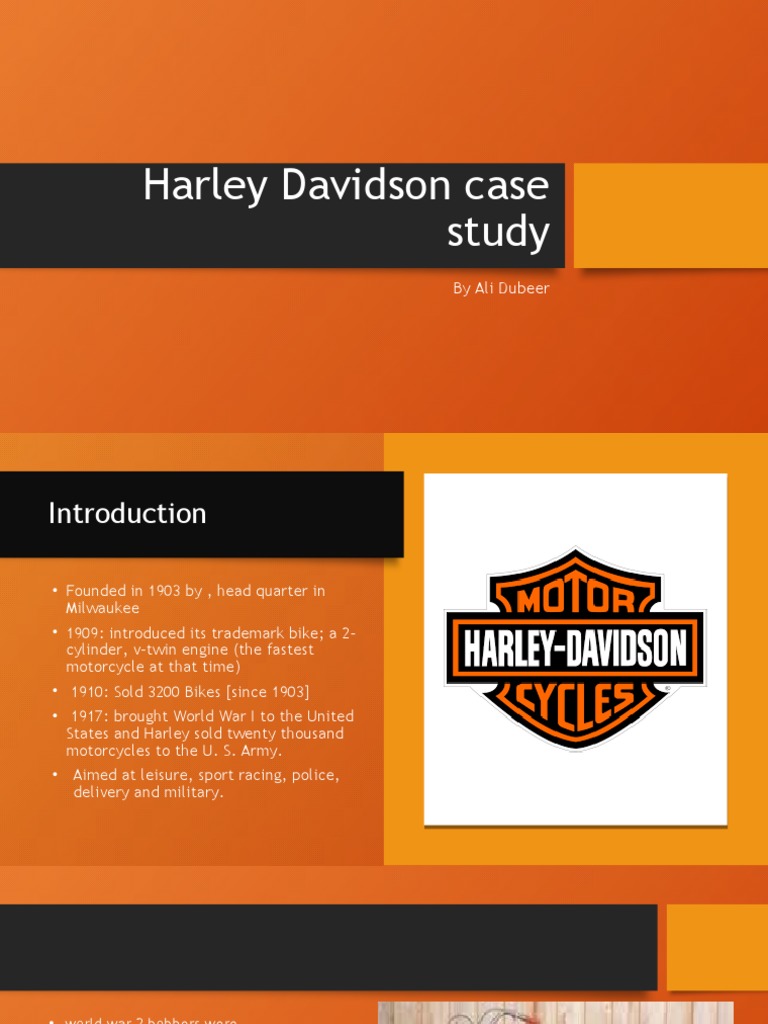 Harley Davidson Case Study | PDF | Harley Davidson | Motor Vehicle