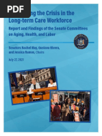 New York Senate Aging Committee Long-Term Care Workforce Hearing Report