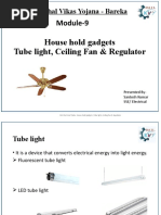 English M9 Tube Light, Ceiling Fan and Regulator, Iron and Heater - Day 4