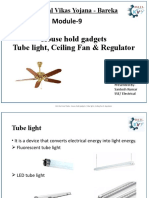 English M9 Tube Light, Ceiling Fan and Regulator, Iron and Heater - Day 4