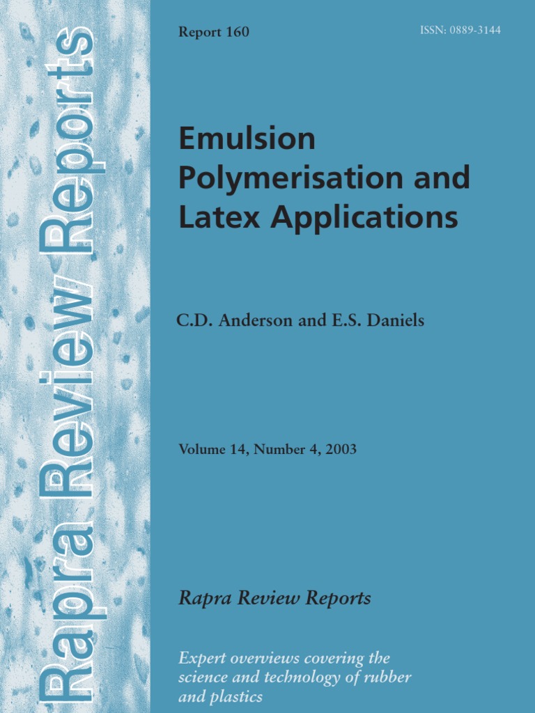 α Emulsion Polymerization and Latex Applications | PDF | Natural