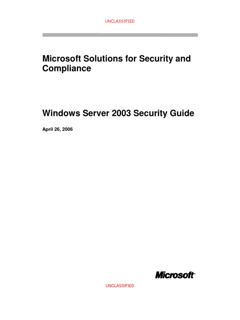 NSA IT Security Guide | PDF