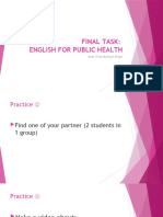 Final Task: English For Public Health: Andi Tilka Muftiah Ridjal