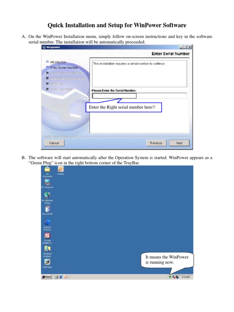 WinPower Software Installation Guide | PDF | Personal Computers ...