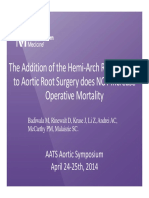 The Addition of The Hemi-Arch Replacement To Aortic Root Surgery Does NOT Increase Operative Mortality