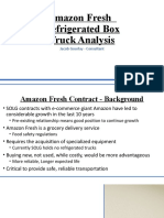 Amazon Fresh Refrigerated Box Truck Analysis: Jacob Gourlay - Consultant