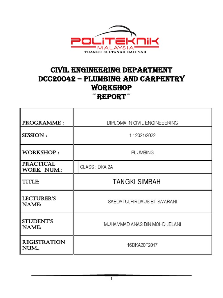 Pemasangan dan Fungsi Tangki Simbah | PDF | Sains & Matematika