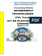 ICT as Platform for Social Change