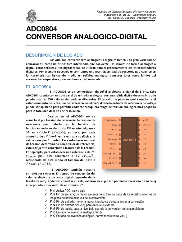 Características de Un Convertidor Analógico, PDF, Señal analoga