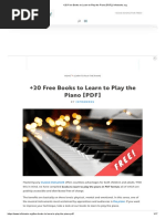 +20 Free Books To Learn To Play The Piano (PDF)