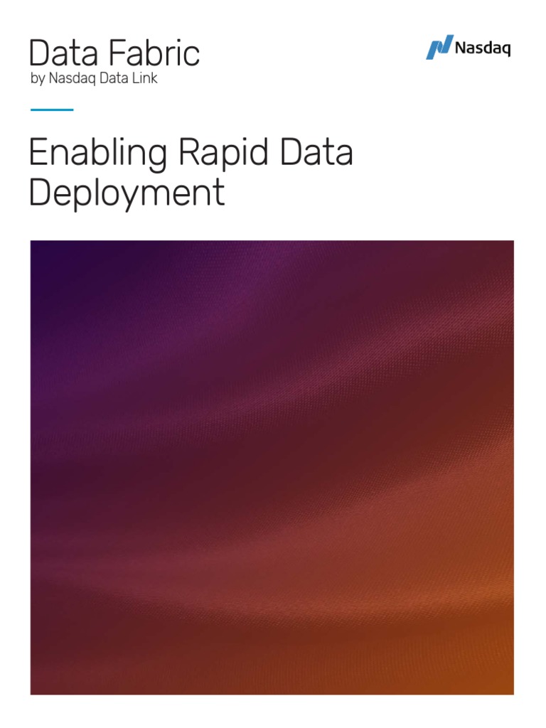 Nasdaq Data Link Data Fabric | PDF | Data | Metadata