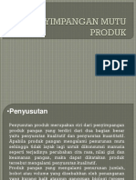 Penyimpangan Mutu Produk