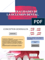 Generalidades de La Oclusion Dental
