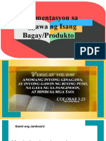 Kabanata 11 Dokumentasyon Sa Paggawa NG Isang Bagay - Produkto