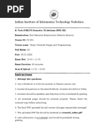 Indian Institute of Information Technology Vadodara: Instructions