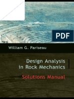 Solutions Manual to Design Analysis in Rock Mechanics