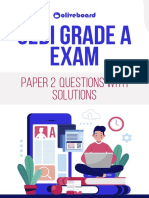 Sebi Grade A Exam: Paper 2 Questions With Solutions