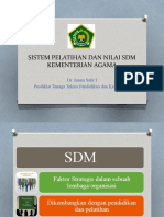 Sistem Pelatihan Dan Nilai SDM Kementerian Agama