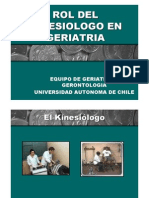 Rol Del Kinesiologo en Geriatria 2011