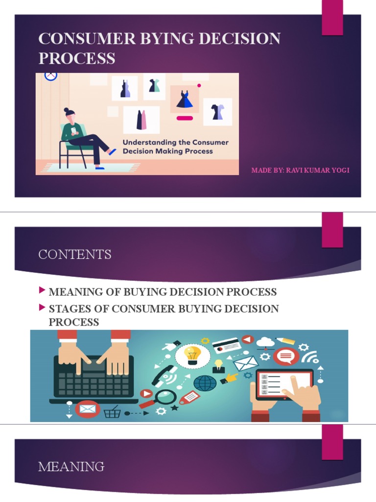 CONSUMER BYING DECISION PROCESS Presentation | PDF