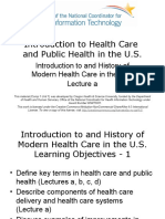 Introduction To Health Care and Public Health in The U.S