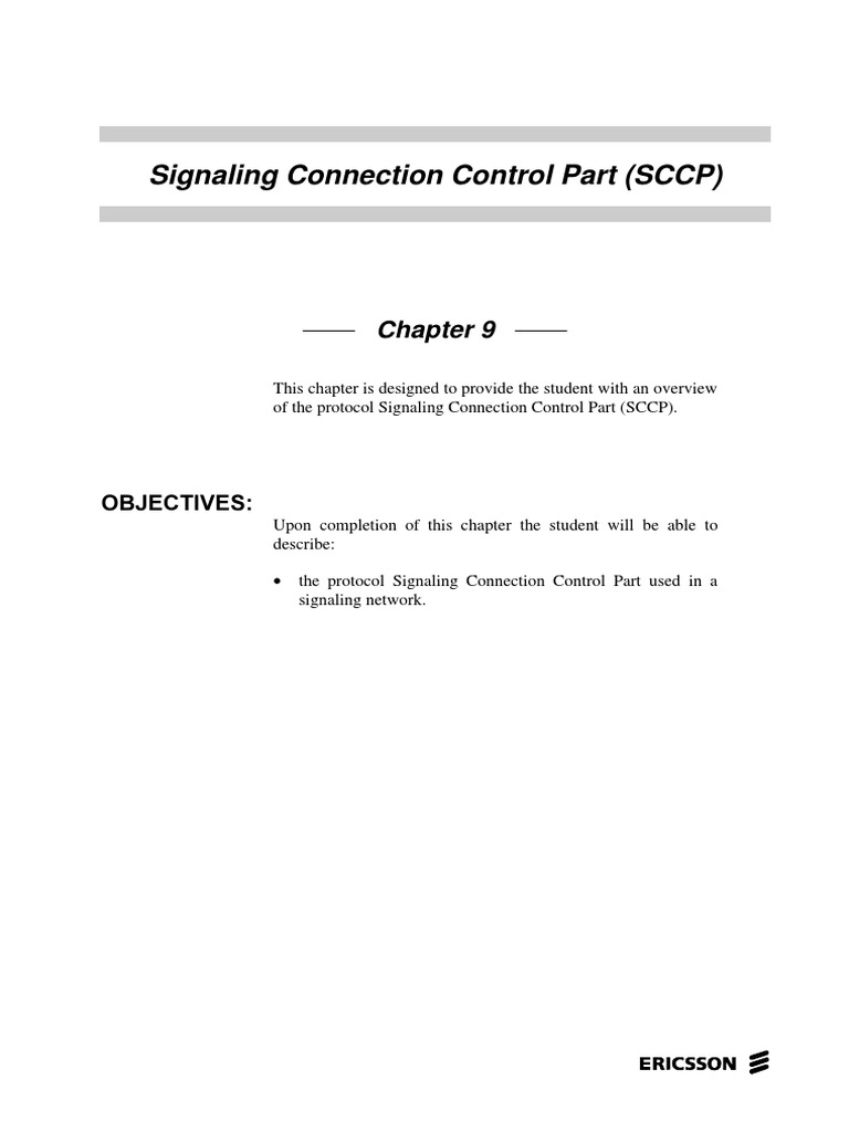 SCCP Protocol Overview | PDF | Computer Network | Routing